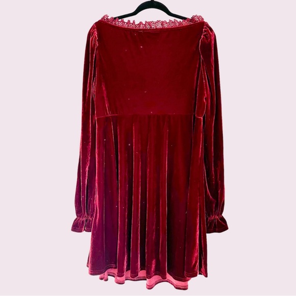 Killstar imperia red velvet dress - Picture 4 of 10